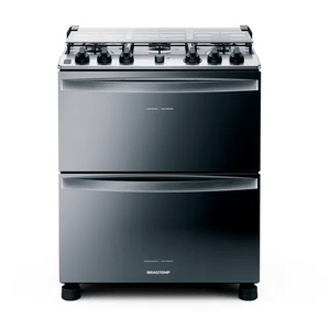 Fogão Brastemp BFD5NCRRNA Gás/Elétrico 5 Bocas Inox 220 V