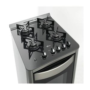 Fogão Fischer 26987-59775 Gran Cheff Gás Piso C/ Mesa de Vidro 4Q Bivolt