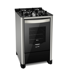 Fogão Fischer 26987-59775 Gran Cheff Gás Piso C/ Mesa de Vidro 4Q Bivolt