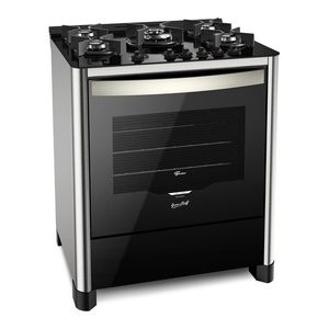 Fogão Fischer 26988-59781 Gran Cheff Gás Piso Com Mesa de Vidro 5Q 220 V