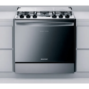 Fogão Brastemp BYS5VCRRNA Gás Embutir C/ Mesa de Vidro 5Q Inox 220 V