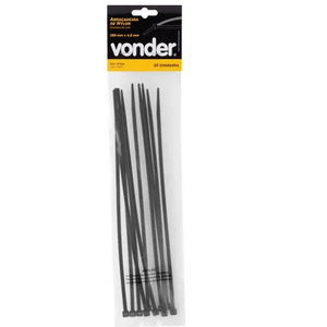 Abraçadeira Vonder 280 x 4,8 mm Nylon Preta 10 Peças
