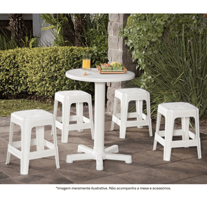 Banqueta Tramontina Icaraí Basic 92410 Branca