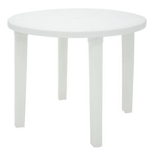 Mesa Tramontina Redonda Cassino Basic 92301 Branca