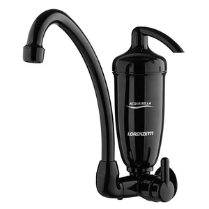 Purificador Lorenzetti Acqua Bella Parede C/ Torneira Preto