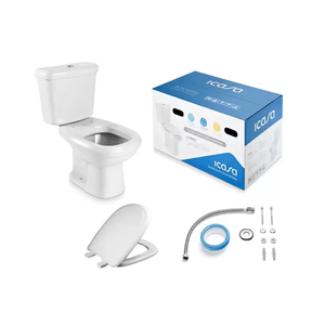 Kit Icasa Bacia/Caixa e Acessórios Sabatini Plus Branco