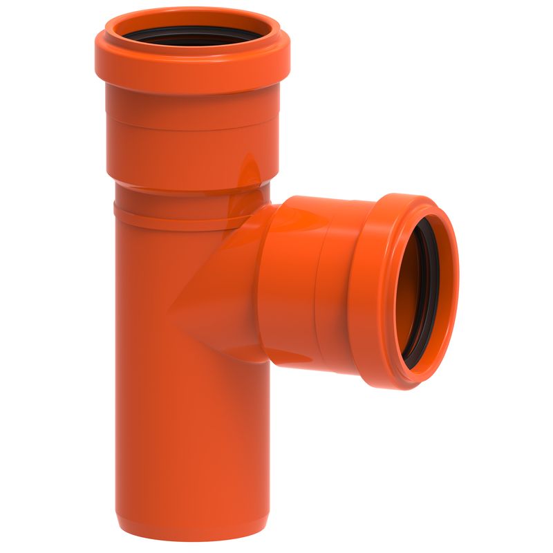 Tê Tigre Esgoto Redux 90° 75 mm