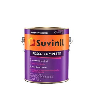 Tinta Suvinil Acrílico Premium Fosco Completo Branco Neve 3,6 L