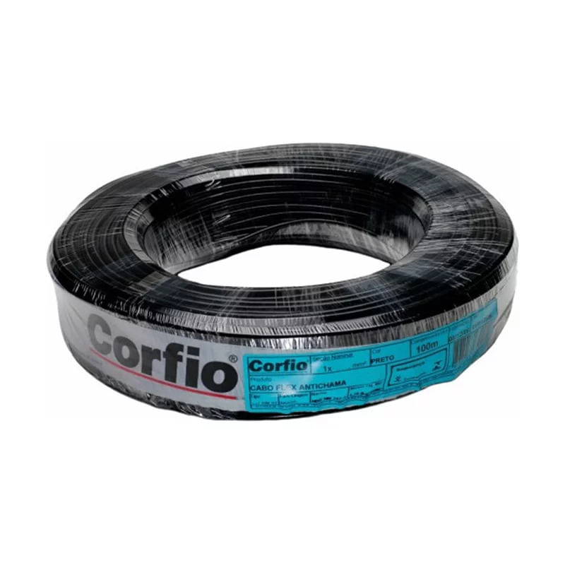 Cabo Corfio BWF 750V Flexível 2,5 mm² Preto 25 M