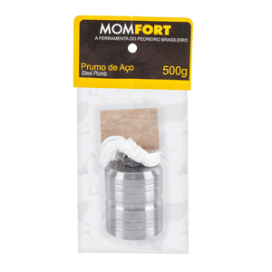 Prumo Momfort Parede Aço 500 g