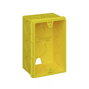 Caixa Fortlev de Luz Retangular 4' x 2' Amarela