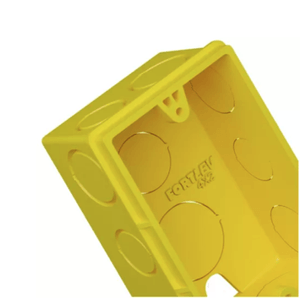Caixa Fortlev de Luz Retangular 4' x 2' Amarela