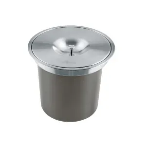 Lixeira Franke Sobrepor 16168 Redonda Aço Inox 5 L