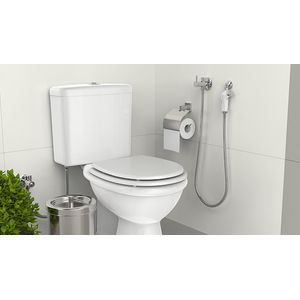 Ligação Flexível Blukit 210911 P/ Ducha Higiênica Cromada 1/2' 1,2 M