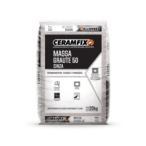 Massa Ceramfix Graute 50 Cinza 20 Kg