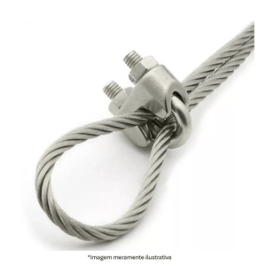 Clips Vonder Para Cabo de Aço Galvanizado 1/8'