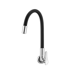 Torneira Lorenzetti LorenFlex 1178 B27 Parede Bica Flexível P/ Cozinha Preta