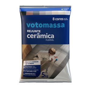 Rejunte Votomassa Cerâmica Flexível Cinza Platina 5 Kg