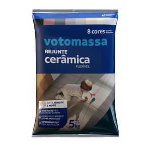 Rejunte Votomassa Cerâmica Flexível Preto 5 Kg