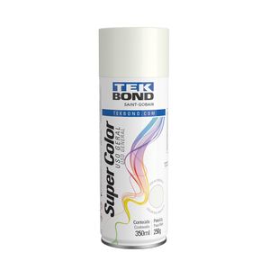 Tinta Tekbond Spray Supercolor Fosco Branco 350 ml / 250 g