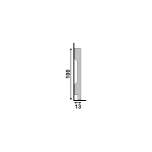 Rodapé Santa Luzia LEV101 RP 2,4 M Poliestireno 10 Cm Branco