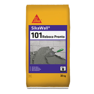 Argamassa Sika Sikawall Reboco Pronto Cinza 20 Kg