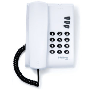 Telefone Intelbras Pleno Com fio Cinza Ártico