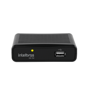 Conversor e Gravador Intelbras CD 700 Digital Preto Para TV