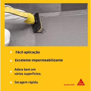 Impermeabilizante Sika Top 107 Cinza 4 Kg
