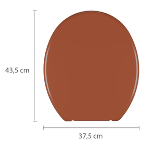 Assento Sanitário Astra TPJ/AS Caramelo 1 44,7 x 38 x 4 Cm