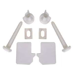 Conjunto Parafuso Astra TPKPFU Fixação P/ Assentos Sanitários Polipropileno Branco