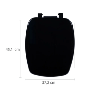 Assento Sanitário Astra Almofadado TSL/K Stylus / Laguna Preto