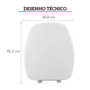 Assento Sanitário Astra Almofadado TTH/K Thema Branco