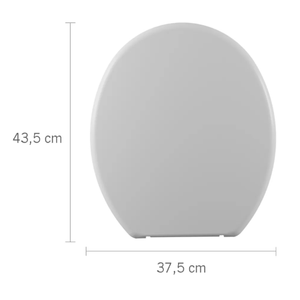 Assento Sanitário Astra TPJ/AS Branco 44,7 x 38 x 4 Cm