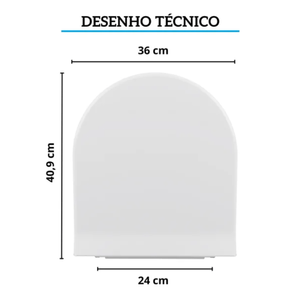 Assento Sanitário Astra Almofadado TCP/K Calypso / Calypso Plus Branco