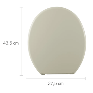 Assento Sanitário Astra TPJ/AS Bege 8 44,7 x 38 x 4 Cm
