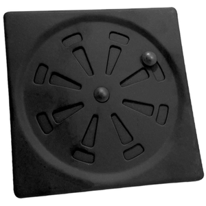 Ralo Flvx Hidro Abre e Fecha Preto 15 x 15 Cm