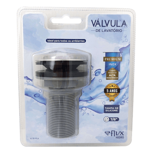 Válvula Flvx Hidro Para Lavatório Plástica Inox 7/8'