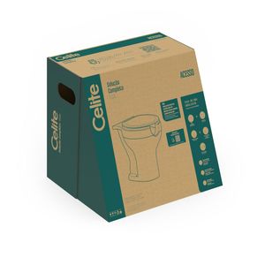 Kit Celite Bacia Convencional e Acessórios Acesso C/ Abertura Branco