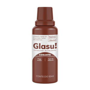 Corante Glasu 50 ml Castanho