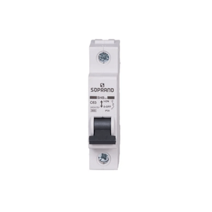 Disjuntor Soprano SHB1 Curva C Unipolar 63A