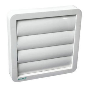 Grade Westaflex Ventokit Veneziana Autofechante P/ Tubo de 100 a 125 mm 15 x 15 Cm PVC