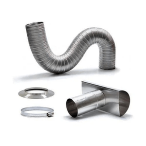 Kit Chaminé Westaflex Flextic Fácil 60 x 370 mm Alumínio