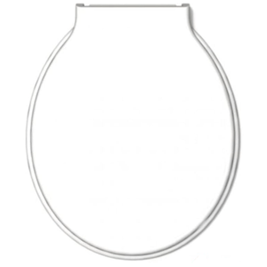 Assento Sanitário Durín Especial Almofadado Econômico 00484 Branco 44 x 36,5 x 4,8 Cm