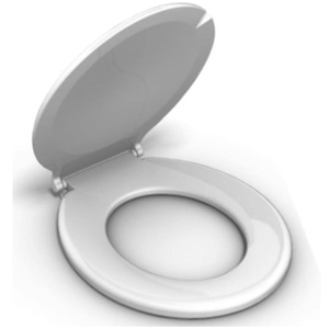 Assento Sanitário Durín Especial Almofadado Econômico 00484 Branco 44 x 36,5 x 4,8 Cm