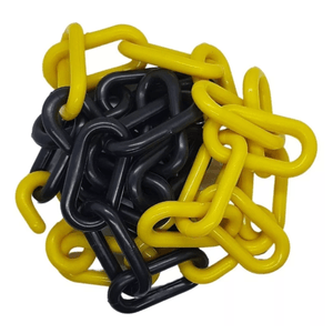 Corrente Metasul Plástica Amarelo/Preto 8 mm x 10 M