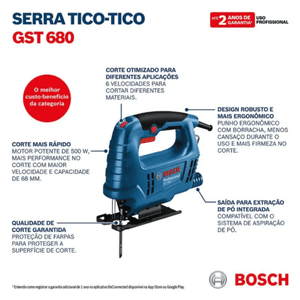Serra Tico-Tico Bosch GST 680 Professional 500 W