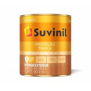 Verniz Suvinil Proteção Tripla Brilhante Mogno 900 ml