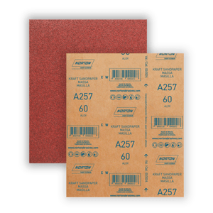 Lixa Norton A257 60 P/ Massa e Madeira 22,5 x 27,5 Cm