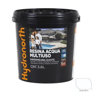 Resina Hydronorth Acqua Multiuso Brilhante Incolor 3,6 L